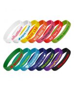Embossed Silicone Wrist Bands