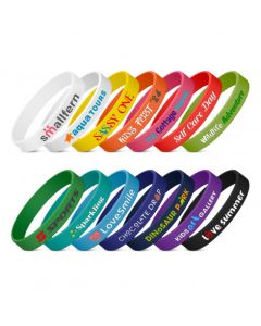 Debossed Silicone Wristbands